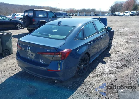 2025 Honda Civic Sport из США, поврежденный, VIN 2HGFE2F57SH559295